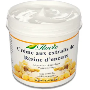 Crème aux extraits de résine d'encens