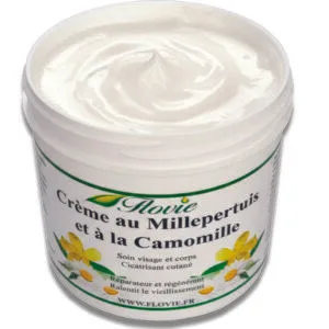 Crème au millepertuis et à la camomille