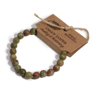 Bracelets en Jaspe Vert  Perle