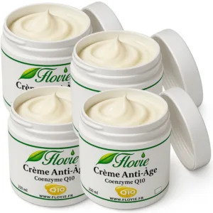 Lot de 4 crèmes anti-âge au Q10 et à l&rsquo;huile de graine de tournesol