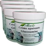 Lot de 4 pots de Crème apaisante Glucosamine Flovie