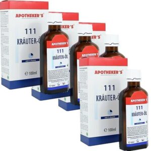 Lot de 4 huiles Kräuteröl 111