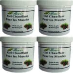 Lot de 4 Gels de massage chauffant pour les muscles