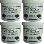 Lot de 4 Gels de massage chauffant pour les muscles