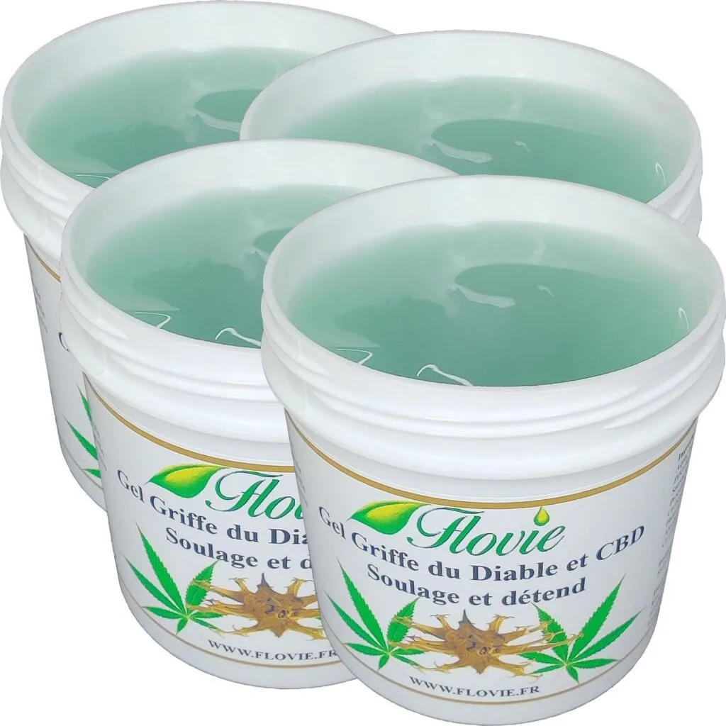 Lot de 4 Gels griffe du diable et CBD - FLOVIE