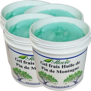 Lot de 4 Gels frais huile de pin de montagne
