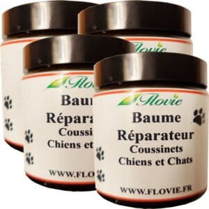 Lot de 4 Baumes réparateur de coussinets plantaires spécial chien et chat