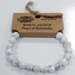 Bracelets en perle – Jaspe Blanc