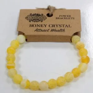 Bracelet en Calcite miel – Perle