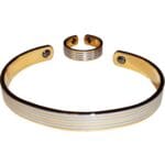 Bracelet magnétique 2 aimants 1400 gauss + Bague magnétique