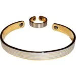 Bracelet magnétique 2 aimants 1400 gauss + Bague magnétique